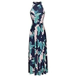 NWT Off-Shoulder Elegant Maxi Dress Tropical 🌴